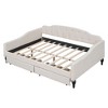 NicBex Full Size Wooden Daybed, Modern Sofa Bed Frame with Button Tufted Design, Upholstered Bed for Bedroom, Living Room - 4 of 4