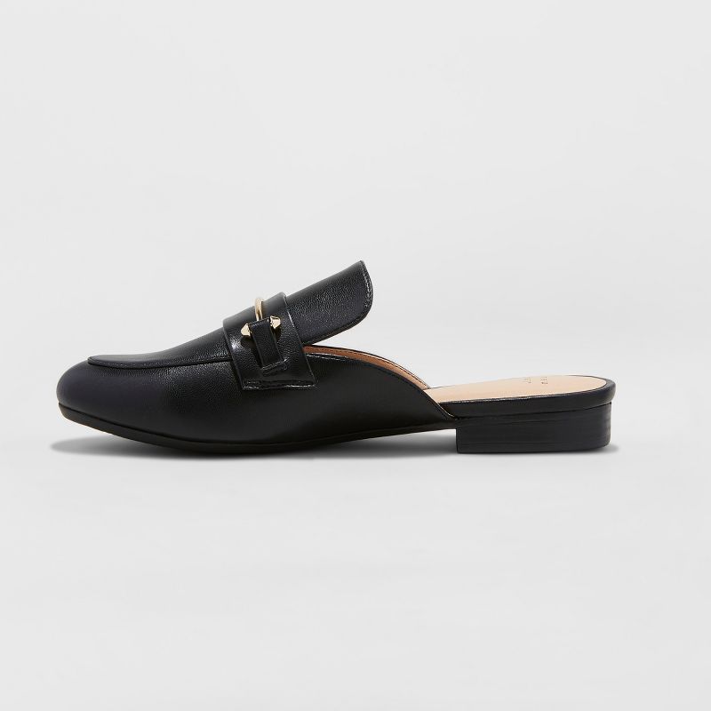 Women's Remmy Backless Loafers - A New Day&#8482; Black 9, 2 of 7