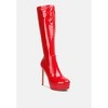 Shawtie High Heel Stretch Patent Calf Boots Women - 2 of 4