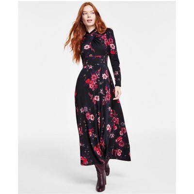 Rachel Roy Womens Harland Floral A-line Dress