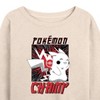 Women's - Pokémon - Pokémon Champ Lightweight French Terry Wide Neck Long Sleeve Shirt - 2 of 4