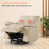 Oversized PU Leather Power Swivel Rocker Recliner Chair with Massage Function - 4 of 4