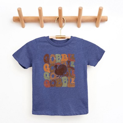 The Juniper Shop Gobble Turkey Toddler Short Sleeve Tee