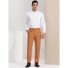 Lars Amadeus Men's Plaid Regular Fit Formal Business Dress Pants - 3 of 4