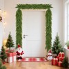 6Ft Artificial Norfolk Pine Garlands,Realistic Pine Garland,Green Artificial Greenery Garland for Table,Mantle,Wall,Winter Christmas Decorations - 4 of 4