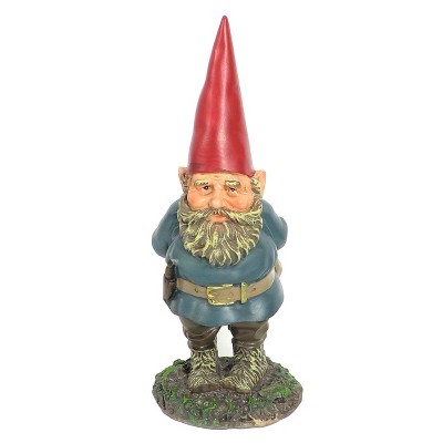 Sunnydaze Gus the Original Garden Gnome Lightweight Resin Indoor/Outdoor Lawn and Garden Statue - 9.5" H