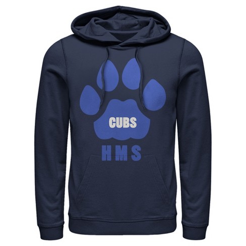 Men's Stranger Things Hawkins Middle School Cubs Logo Pull Over Hoodie - Navy  Blue - Large : Target