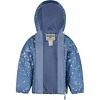 OshKosh B'Gosh Little Girls' Midweight Floral Fleece Lined Jacket, Chambray, 5/6 - 2 of 3