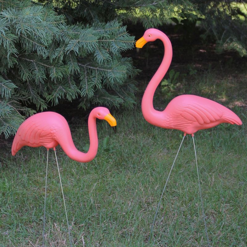Northlight 2ct Tropical Flamingo Outdoor Garden Lawn Stakes 30" - Pink, 2 of 5
