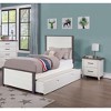 NicBex Nightstand with 2 Drawers,Side Table with Handles and Wood Frame,Modern Bedside Table for Bedroom,Living Room - 2 of 4