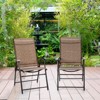 Tangkula Caming Chair Outdoor Folding Chair Garden Yard W/Armrest & Backrest - image 3 of 4