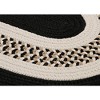 Colonial Mills Flowers Bay - Black 2 Ft x4 Ft Oval Rug Indoor/Outdoor 100% Polypropylene - 3 of 3