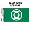 Green Lantern White Logo Automotive Bumper Sticker - 2 of 4
