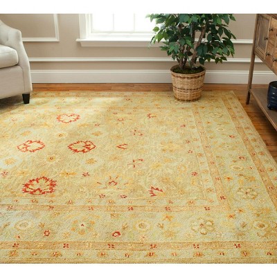 Heirloom Persian-Inspired Hand-Tufted Wool Round Rug in Brown/Beige