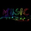 Junior's Design By Humans Rainbow Yoga Music Notes By AleksandrYacenko T-Shirt - 2 of 2