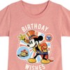 Girls' - Disney - Birthday Fitted Short Sleeve Graphic T-Shirt - 2 of 4