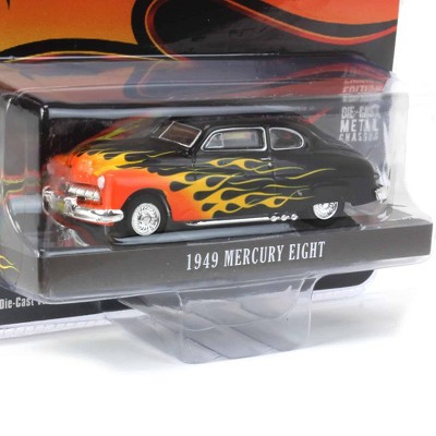 1/64 Scale Black and Orange Diecast 1949 Mercury Eight Coupe