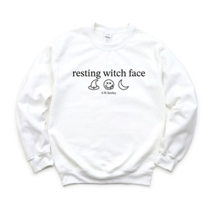 S.W.Smiley Resting Witch Face Typewriter - Women's Graphic Sweatshirt - 1 of 4