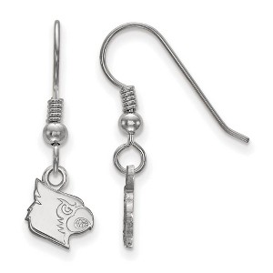 Black Bow Jewelry Sterling Silver Louisville Cardinals NCAA Dangle Earrings - 1 of 3