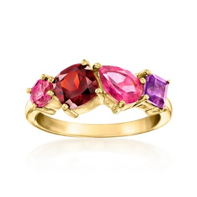 Ross-Simons 2.40 ct. t.w. Multi-Gemstone Ring in 18kt Gold Over Sterling