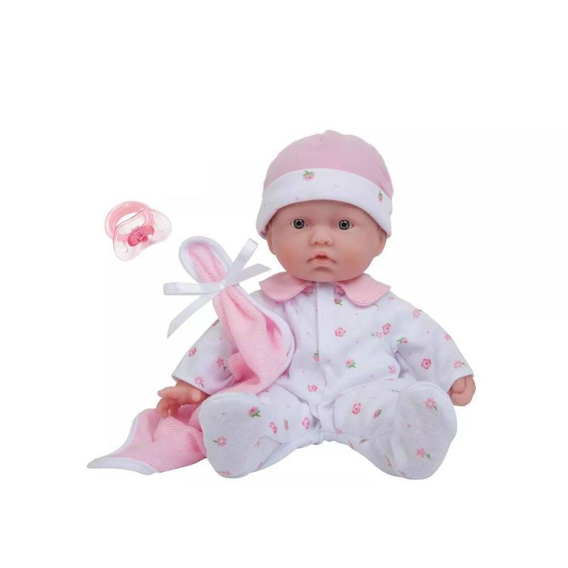 JC Toys La Baby 11" Soft Body Baby Doll - Pink, 1 of 10