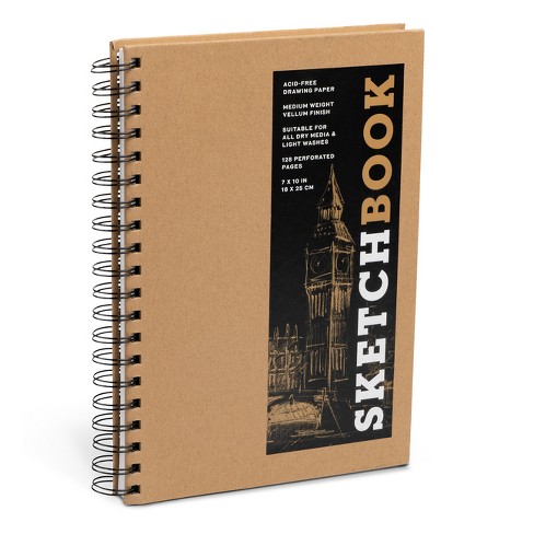 Sketchbook (basic Medium Spiral Fliptop Landscape Black) - (union Square &  Co. Sketchbooks) By Union Square & Co (hardcover) : Target