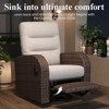 LayinSun Oversized Wicker Outdoor Swivel Glider Recliner Lounge Chair - 2 of 4