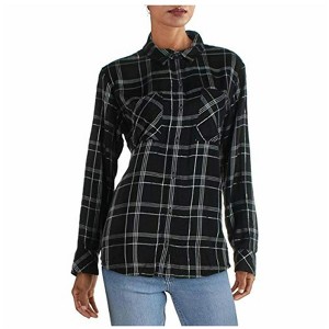 Sanctuary Clothing Womens Plaid Button Up Shirt - 1 of 1