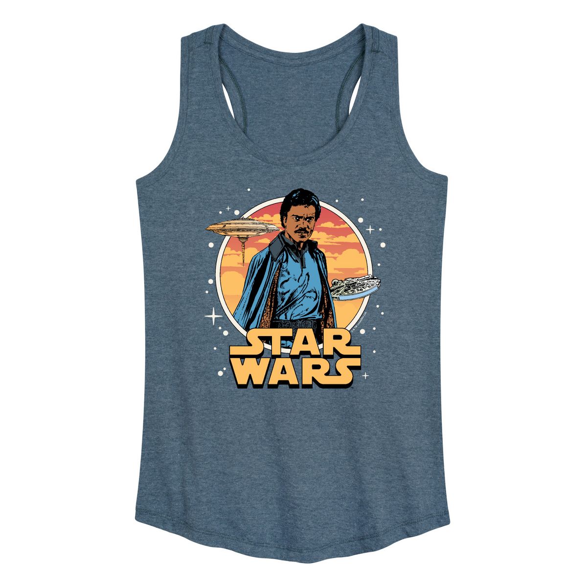Women's - Star Wars - Lando Circle Graphic Racerback Tank