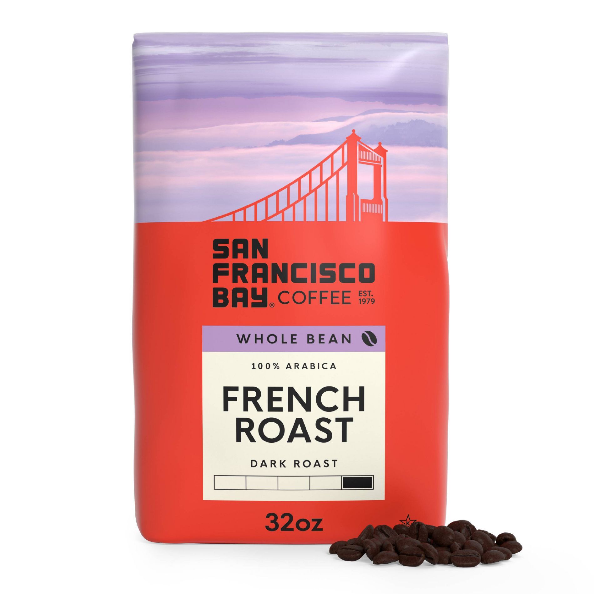 San Francisco Bay Coffee French Dark Roast Whole Bean Coffee - 2lb