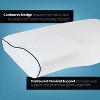 Healthy Spirit Contour Cervical Neck Pillow | Neck Pillow for Pain Relief Orthopedic Neck Support Shoulder Pain, White, 1 Count - 3 of 4