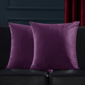 Deconovo Velvet Throw Pillow Covers, 2-Pack – Cover Only, Soft Feel - 1 of 4