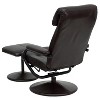 Emma and Oliver Multi-Position Headrest Recliner & Ottoman w/ Wrapped Base - 4 of 4