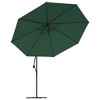 vidaXL Cantilever Umbrella 137.8" Green - 4 of 4