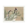 Trademark Fine Art Pictufy Cranes From Momoyogusa Wood Slat Art - 3 of 4