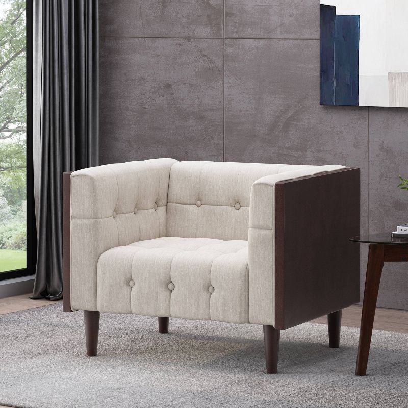 Mclarnan Contemporary Tufted Club Chair - Christopher Knight Home, 3 of 11