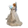 Kurt Adler 12-Inch White and Silver LED Fiber Optic Angel Treetop - image 4 of 4