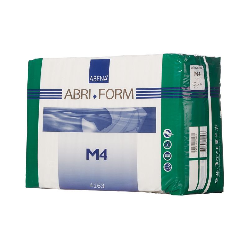 Abena Abri-Form Comfort M4 Adult Incontinence Brief M Heavy Absorbency Contoured, 4163, 28 Ct, 1 of 4