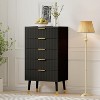 2 PCS 5-Drawer Dresser Set, Modern Wood Storage Dressers with Nightstands, Chest Organizer for Bedroom - 3 of 4
