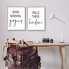 Stupell Industries Morning Gorgeous Hello Handsome Romantic Framed Giclee, 2 Pieces, each 16 x 20 - 2 of 3