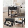VASAGLE Nightstand, End Side 1 Pack with Single Drawer Table Shelf, 15.7 x 15.7 x 21.7 Inches Steel Frame - 3 of 4