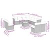 vidaXL Garden Sofa Set Beige - Beige and Cream With Table - 3 of 4