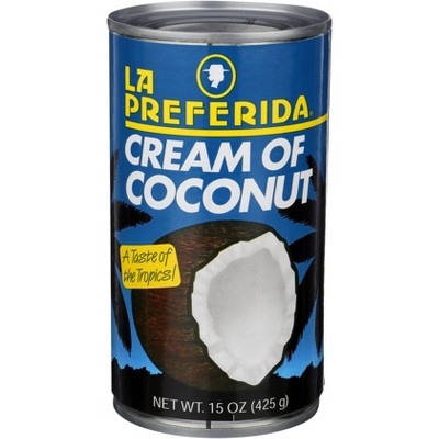 La Preferida Cream of Coconut - Case of 12 - 15 oz