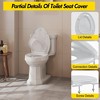 Elongated Toilet Cover with Integrated Toddler Insert and Quick-Release Hinges, Family-Friendly Potty Training Design - 4 of 4