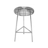 Meridian Furniture,Tuscany Silver Metal Counter Stool - 2 of 4