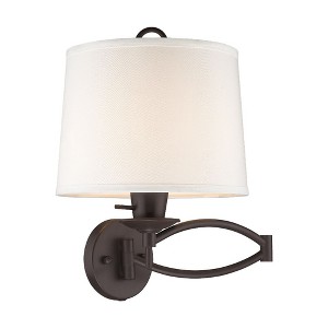 Livex Lighting 1 - Light Wall Light in  Bronze - 1 of 4
