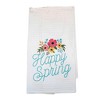 C & F ENTERPRISES 27.0 Inch Happy Spring/Wreath Towel Easter Eggs Bunny Flowers Kitchen Towel - 2 of 3