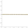 Black Bow Jewelry 1.4mm 10k Yellow Gold Solid Singapore Chain Anklet, 10 Inch - 4 of 4
