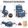 ChicFurnit Living Room Chair Arm Accent Chair Power Lift Recliner with Massage Heat Dual Motor Armrests Elder Chair for Living Room, Gray/Blue/Brown - 3 of 4