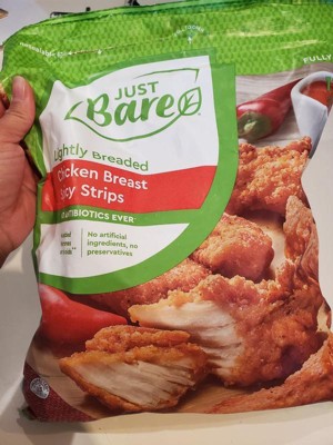 Just Bare Lightly Breaded Spicy Chicken Breast Strips - 24oz : Target